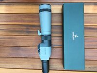 swarovski scope by box.JPG