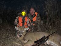Laura and Dad with deer - Nebraska1b.jpg