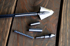 4mm Half cut shaft Left Single Bevel broadhead HIT Impact collar 1.jpg