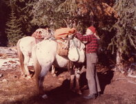 Dad with Red and Nino Packing Out My Bull Manley Camp Montana 10-78.jpg