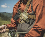 Fly Fishing Pack that holds a 10mm on your chest?